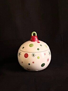 🎄Christmas In July🎄Real Home Ceramic ‘Christmas Ornament’ Cookie Jar